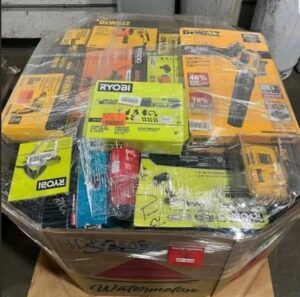 PALLETS OF POWERTOOLS, BATTERIES, HARDWARE & POWER EQUIPMENT AVAILABLE! PALLETS OF POWERTOOLS, BATTERIES, HARDWARE & POWER EQUIPMENT AVAILABLE!